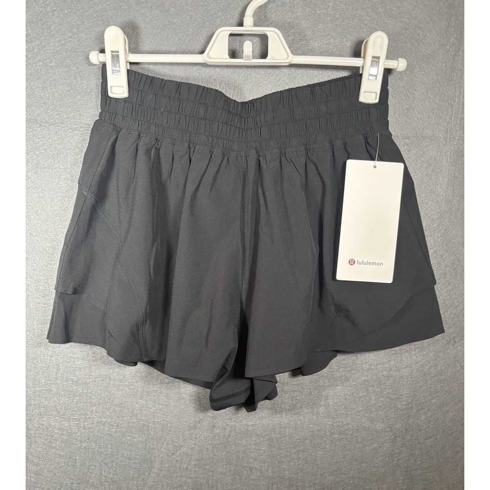 Lululemon Swift Speed High-Rise Shorts Black S Running Training Activewear NWT